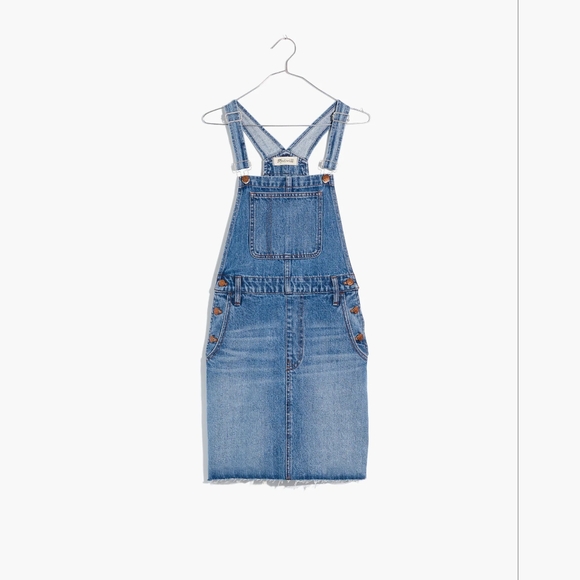 Madewell Blue Denim Overall Dress 14 - Picture 4 of 9